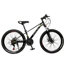 2022 Mountain Bike Mountain Bike 24-inch 21-Speed Alloy Frame, Whole Body Paint Womens 26 Bike (Black, 127 * 69 * 20CM)