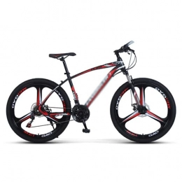 T-Day Bike Mountain Bike 26 Inch Mountain Bike Carbon Steel MTB Bicycle With Disc-Brake Suspension Fork Cycling Urban Commuter City Bicycle Suitable For Men And Women Cycling Enthusias(Size:21 Speed, Color:Red)