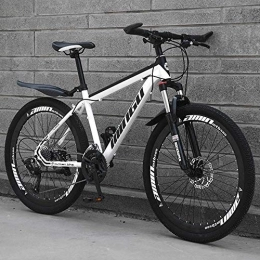  Bike Mountain Bike 26 Inches, Double Disc Brake Frame Bicycle Hardtail With Adjustable Seat, Country Men'smountain Bikes 21 / 24 / 27 / 30 Speed, B-30speed