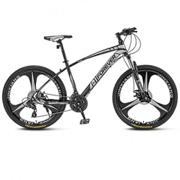 WYZQ Mountain Bike Mountain Bike 27.5 Inch, 3-Spoke Wheels, Lock Front Fork, Off-Road Bicycle, Double Disc Brake, 4 Speeds Available, for Men Women, A, 21 speed