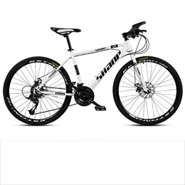 ZYZYZY Mountain Bike Mountain Bike Adult Damping Super Light High-carbon Steel Road Bike Variable Speed Disc Brake All Terrain MTB Racing Bicycle B-21 Speed 24 Inches