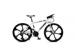 DYM Mountain Bike Mountain Bike Adult Mountain Bike 26 inch Double Disc Brake One Wheel 30 Speed Off-Road Speed Bicycle Men and Women, D, 30 Speed