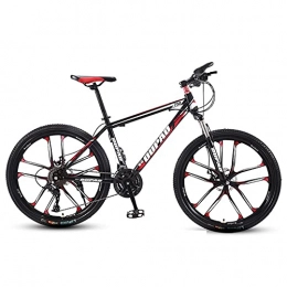 SFSGH Bike Mountain Bike，Adult Offroad Road Bicycle 24 Inch 21 / 24 / 27 Speed Variable Speed Shock Absorption, Teenage Students, Men and Women Sports Cycling Racing Ride BK-RD 10wheels-21 spd