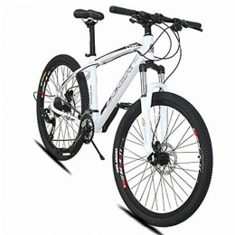 peipei Mountain Bike Mountain Bike Bicycle 26 Inch 27 Speed Fat Bike Aluminum Alloy Shifting Suitable for Mountain Areas Safer-White and purple_26 inch