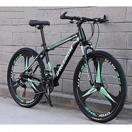 AXH Bike Mountain Bike Bicycles Bicycle 26 Inch 30 Speed Adult Mountain Bike 3-knife Integrated Wheel Off-Road Variable Speed Men and Women Bicycle, black green, 26 inch 30 speed