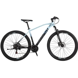 EUROBIKE Bike Mountain Bike For Men 29 inch Wheels XL Large Frame For Adult Front Suspension (black blue)