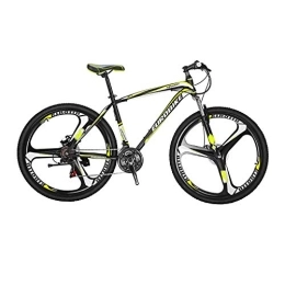 EUROBIKE Bike Mountain Bike LZ X1 27.5inches Mountain Bicycle 21Speeds Dual Disc Brake Mens Mountain Bike Yellow X1 27.5 3-Spoke