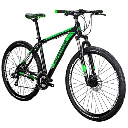 EUROBIKE Mountain Bike Mountain Bike Mens 29 inch Wheel 19 inch XL Frame for Men and Women (green)