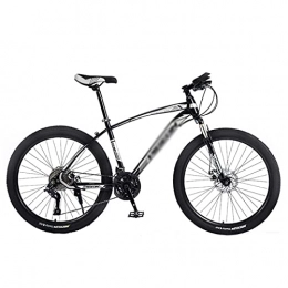 T-Day Bike Mountain Bike Mountain Bike 21 / 24 / 27 Speed Mountain Bicycle 26 Inches Wheels With Dual Disc Brake And Suspension Fork MTB Bike For A Path, Trail & Mountains(Size:27 Speed, Color:Black)