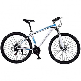 BBRR Mountain Bike Mountain Bike, MTB Bicycle - 29 Inch Men's, Alloy Hardtail Mountain Bike, Mountain Bicycle with Front Suspension Adjustable Seat, 21 / 24 / 27 Speed, White, 27Speed