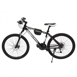 Apelila Bike Mountain Bike Steel Frame 26 Inch 21 Speed Dual Disc Brake Bicycle Black&White
