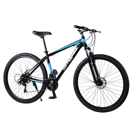  Bike Mountain bike with Adjustable Seat, 29 Inch 21 / 24 / 27 Speed Bike, Men Women Lightweight Aluminium Racing Bicycle, Blue, 27 speed