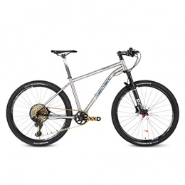 MICAKO Mountain Bike Mountain Bike with Titanium Steel Frame, 27.5 / 29 Inch - SHIMANO Oil Disc Brake, Premium Full Suspension and SRAM-XX1-12 Speed Gear, 29inch*17inch