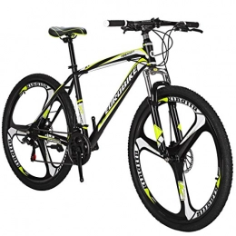 EUROBIKE Bike Mountain Bike X1 Bicycle 27.5" 21Speed Duai Disc Brake Bike (K- Yellow)