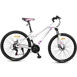 WGYDREAM Bike Mountain Bike Youth Adult Mens Womens Bicycle MTB Mountain Bike, Aluminium Alloy Frame 26 Inch Unisex Bicycles, Double Disc Brake And Front Suspension, 21 Speed Mountain Bike for Women Men Adults