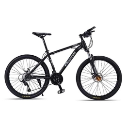 WGYDREAM Mountain Bike Mountain Bike Youth Adult Mens Womens Bicycle MTB Mountain Bike / Bicycles, 26 Inch Carbon Steel Frame, Front Suspension Dual Disc Brake, 24 Speed Mountain Bike for Women Men Adults ( Color : Black )