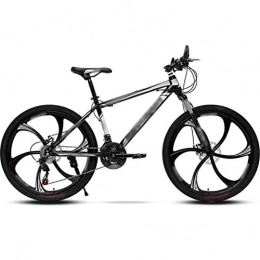 YHRJ Mountain Bike Mountain Bike Youth Shock-absorbing Road Bikes, Variable Speed Adult Bicycle, MTB 21 / 24 / 26 Spd, High Carbon Steel, Double Disc Brakes, Shock-absorbing Fork