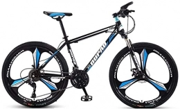 FCYIXIA Bike Mountain Bikes 24-inch Mountain Bike Aluminum Alloy Cross-country Lightweight Variable Speed Youth Three-wheel Bicycle for Men and Women Alloy Frame zhengzilu ( Color : Black Blue , Size : 21 speed )