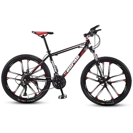 AIPOLE Bike Mountain Bikes, High-Carbon Steel Frame Bikes, 21 Speed 26 Inches Wheels Gearshift, Front and Rear Disc Brakes Bicycle, for Adults
