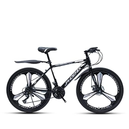 AIPOLE Mountain Bike Mountain Bikes, High-Carbon Steel Frame Bikes, 27 Speed 24 Inches Wheels Gearshift, Front and Rear Disc Brakes Bicycle, for Adults
