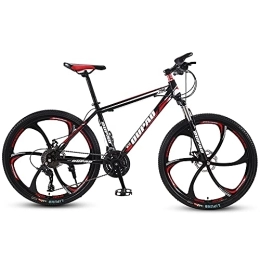 AIPOLE Bike Mountain Bikes, High-Carbon Steel Frame Bikes, 30 Speed 24 Inches Wheels Gearshift, Front and Rear Disc Brakes Bicycle, for Adults