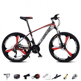 WSJ Mountain Bike Moutain Bicycle, 26 Inch 27 Speed 3 Spoke Wheels Off-Road Bike, Aluminum Alloy Frame, Shock Absorption Front Fork, Double Disc Brake, Rider Height 155-185CM