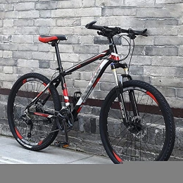 MQJ Mountain Bike MQJ 24 / 26 inch Hardtail Mountain Bikes Men's Off-Road 21 / 24 / 27 / 30 Variable Speed Bicycle Racing Lightweight Double Shock Absorption Aluminum Alloy Bicycle, C~24 Inches, 24 Speed
