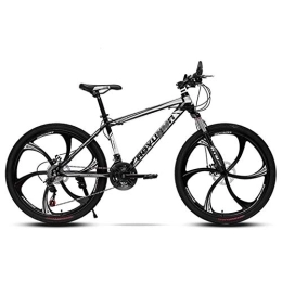 Mrzyzy Bike Mrzyzy Mountain Bike 26 Inch, 21 / 24 Speed with Double Disc Brake, high-carbon steel Adult MTB, Hardtail Bicycle with Adjustable Seat (Color : B1, Size : 24 SPEED)