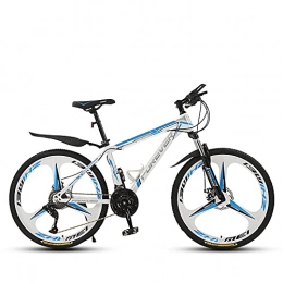 MSG ZY Mountain Bike, High-Carbon Steel Frame, 24"/ 26" Unisex Wheel, 21-30 Speeds | All-Terrain Bicycle With Front Suspension Dual Disc Brake, Variable speed without delay