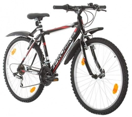 Multibrand Distribution Mountain Bike Multibrand, PROBIKE PROBIKE 26 , 26x19 480mm, 26 inch, Mountain Bike, 18 speed, Mudgard Set, For Men, Black Gloss (Black (Mudguard))