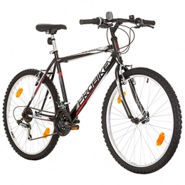 Multibrand Distribution Mountain Bike Multibrand, PROBIKE PROBIKE 26 , 26x19 480mm, 26 inch, Mountain Bike, 18 speed, Mudgard Set, For Men, Black Gloss (Black (Shimano))