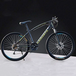 MW Bike MW 24 Inch Mountain Bikes, High-Carbon Steel Hard Tail Mountain Bicycle, Lightweight Bicycle with Adjustable Seat, Double Disc Brake, Spring Fork, B, 21 Speed