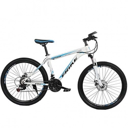 MW Mountain Bike MW Mountain Bike, Road Bicycle, Hard Tail Bike, 26 Inch Bike, Carbon Steel Adult Bike, 21 / 24 / 27 Speed Bike, Colourful Bicycle, white blue, 27 speed A