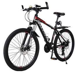 MYRCLMY Mountain Bike MYRCLMY Aluminum Alloy Mountain Bike, Adult Male And Female Students 24 / 27 Speed Transmission Road Bike 26 Inches, Oil Brake Mountain Bike, City, Red, 27 speed