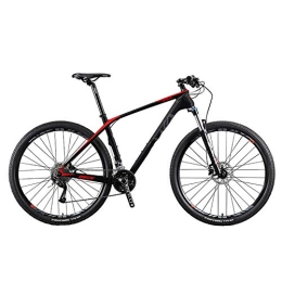 MYRCLMY Mountain Bike MYRCLMY Carbon Fiber Mountain Bike, 26" / 27.5" / 29" Complete Hard Tail Mountain Bicycle 27 Speed Suspension Stable Front Fork, 26 inches