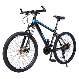 MYRCLMY Mountain Bike MYRCLMY Mountain Bike, Aluminum Alloy Mountain Bike, Adult Male And Female Students 24 / 27 Speed Transmission Road Bike 26 Inches, Oil Brake Mountain Bike, City, Blue, 27 speed