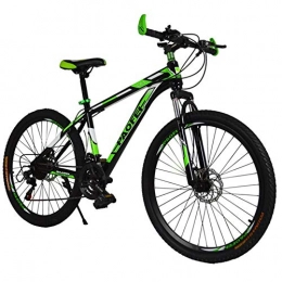 N A Mountain Bike Mountain bike mountain bike adult bike outdoor sports bike suitable for travel outdoor sports (Color : Dark green, Size : 26 inches x 17 inches)