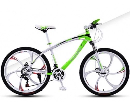 N/AO Mountain Bike N / AO Road Bike 21Speed Mountain Bicycle 26Inches Trail Bike High-Carbon Frame Simple Style Six-Cutter Wheel -green