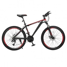 ndegdgswg Mountain Bike ndegdgswg Mountain Bike, Male Speed Change Adult Female Light Bike Student Double Shock Off Road Racing 24inches21speed Spokewheelblackred