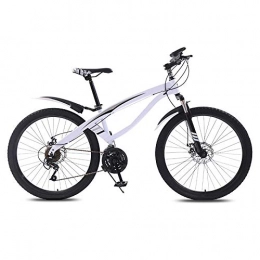 ndegdgswg Mountain Bike ndegdgswg Mountain Bike, Variable Speed Off Road Shock Absorption Light Work Riding Student Adult Bicycle 24 inches21 speed Fresh white
