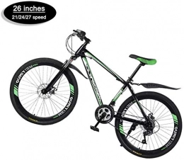 NENGGE Mountain Bike NENGGE Mountain Bike 26 Inch with Double Disc Brake, Adult MTB, Hardtail Bicycle with Adjustable Seat, Thickened Carbon Steel Frame Spoke Wheel (Color : 26inch)