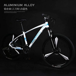Fslt Mountain Bike New Aluminum Alloy Frame 26 inch wheel 24 / 27 / 30 Speed Dual Disc Brake Mountain Bike Outdoor Sports MTB Bicycle-3_Cutter_blue_white_30_Speed