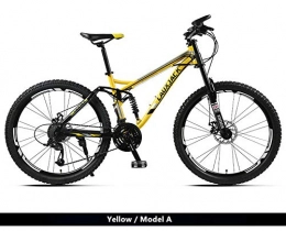 Fslt Bike New Brand Mountain Bicycle Carbon Steel Soft Tail Frame Dual Disc Brake 27 Speed Suspension Front Fork Bike Downhill Bicicleta-Model_A_Yellow