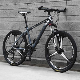 NOLOGO Bike Nologo Black Swordsman 26 Inch Cross-country Mountain Bike, High-carbon Steel Hardtail Mountain Bike, Mountain Bicycle With Front Suspension Adjustable Seat (Color : 21 speed)