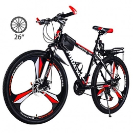 NYANGLI Mountain Bike NYANGLI Mens Mountain Bike, 26-Inch Disc Brake Bicycle, Shock-Absorbing Off-Road Racing Bike, Student Variable Speed Off-Road Double Cycling for Teen, A, 26inch / 27speed