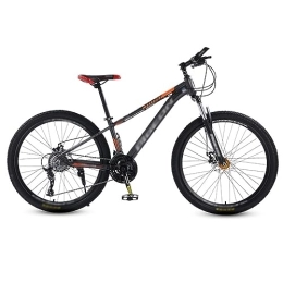 NYASAA 26-inch Mountain Bike, Variable Speed Shock Absorption Mechanical Double Disc Brakes, High Carbon Steel Frame, Suitable for Adults (gray 26)