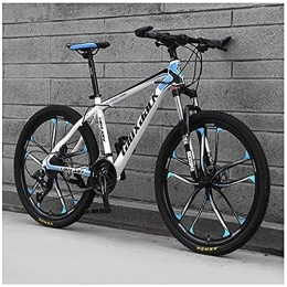 OMIAJE Mountain Bike 26-Inch 21-Speed Adult Speed Bicycle Student Outdoors Bikes Dual Disc Brake Hardtail Bike Adjustable Seat High-Carbon Steel Frame MTB Country Gearshift Bicycle B zhengzilu