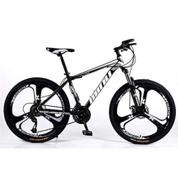 FLYFO Bike One-Wheel Mountain Bike, 26-Inch Male And Female Shock-Absorbing Student Bicycle, Carbon Steel Bikes, 21 / 24 / 27 / 30 Speed Mountain Bicycle, MTB, D, 30 speed