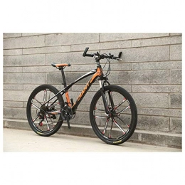 Mnjin Mountain Bike Outdoor sports 26'' High-Carbon Steel Mountain Bike with 17'' Frame Dual Disc-Brake 21-30 Speeds, Multiple Colors