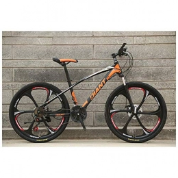 Mnjin Mountain Bike Outdoor sports Mountain Bike Bikes, Featuring 6 Spoke 21-30 Speeds Double Disc Brake Full Suspension Anti-Slip 26 Inch Bicycles